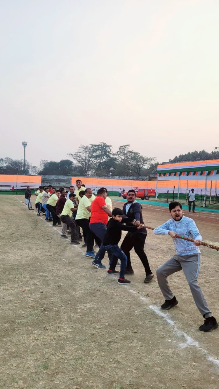 कलेक्टर इलेवन ने जीता सद्भावना मैच का मुकाबला, हॉकी और रस्साकसी दोनों में मारी बाजी