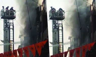 साध नगर में भीषण आग, 9 लोग फंसे, दमकल की 30 गाड़ियां मौके पर