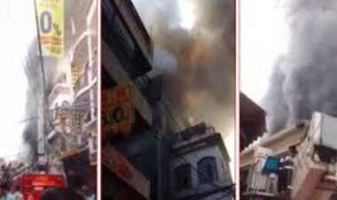पालम अग्निकांड: बहुमंजिला इमारत में आग से 9 की मौत, बच्चों को बचाने पहली मंजिल से फेंका