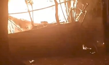 आधी रात को मकान में लगी भीषण आग, तीन घंटे की मशक्कत के बाद पाया काबू