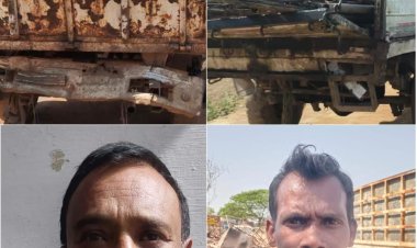 कबाड़ी दुकानों पर रेड: 1430 किलो संदिग्ध लोहा-टीन जब्त, 2 आरोपी जेल भेजे गए