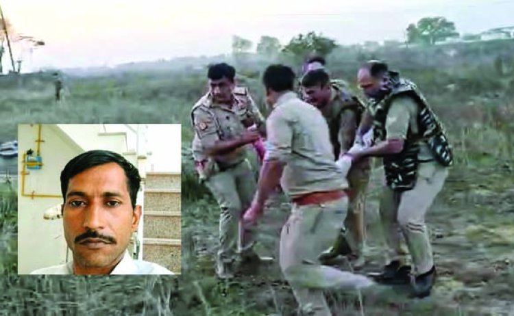 डबल मर्डर का आरोपी अफसर खान पुलिस मुठभेड़ में ढेर, दो सिपाही भी घायल