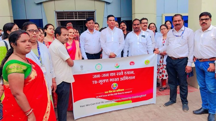 भिलाई में ‘निश्चय निरामय’ 100 दिवसीय अभियान की शुरुआत, टीबी मरीजों को फूड बास्केट वितरित