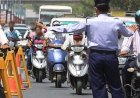 24 पुलिसकर्मियों का कटा चालान, बिना हेलमेट चलाने पर सख्त कार्रवाई