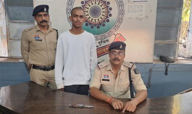 हथियार लहराकर दहशत फैलाने वाला युवक गिरफ्तार, छावनी पुलिस की त्वरित कार्रवाई