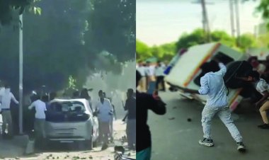 वेतन वृद्धि को लेकर कर्मचारियों का बवाल, प्रदर्शन हिंसक, पुलिस पर पथराव