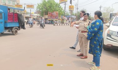 ग्रे स्पॉट चौकों पर एक्शन, सड़क सुरक्षा बढ़ाने ट्रैफिक पुलिस-PWD का संयुक्त निरीक्षण