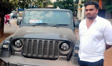 रौब जमाने के चक्कर में फंसा युवक, थार पर ‘पुलिस’ लिखकर कर रहा था स्टंट