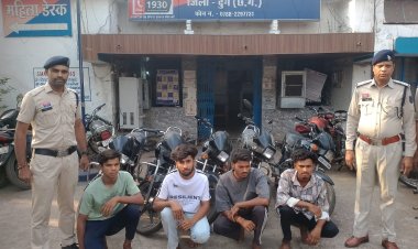 सुपेला पुलिस की बड़ी कार्रवाई: दोपहिया वाहन चोर गिरोह का पर्दाफाश, नाबालिग सहित 5 आरोपी गिरफ्तार