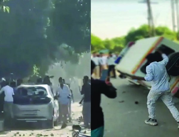 वेतन वृद्धि को लेकर कर्मचारियों का बवाल, प्रदर्शन हिंसक, पुलिस पर पथराव