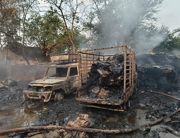 दुर्ग में एक रात में 4 जगह आग, दमकल टीम ने संभाला मोर्चा