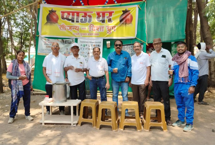 भीषण गर्मी में राहत का ठिकाना बना ‘दिशा’ का प्याऊ, शीतल जल और छाछ से राहगीरों को मिल रहा सुकून