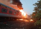 चलती राजधानी एक्सप्रेस में लगी भीषण आग, यात्रियों में मची अफरा-तफरी, लोगों ने कूदकर बचाई जान
