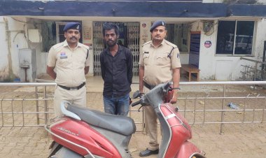 सिम्प्लेक्स इंजीनियरिंग पार्किंग से स्कूटी चोरी का आरोपी गिरफ्तार, सीसीटीवी से मिली पहचान