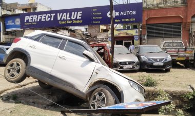 भिलाई में बेकाबू स्कार्पियो का कहर, 15 वाहन चकनाचूर, चौकीदार को कुचलने की कोशिश