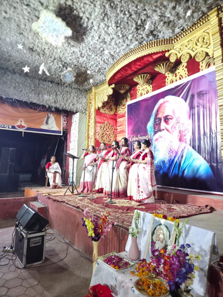 भिलाईनगर कालाबाड़ी में सजी संस्कृतिक संध्या, समधुर गीतों से ठाकर को दी गुरुदेव रवीन्द्रनाथ ठाकुर को श्रद्धांजिल