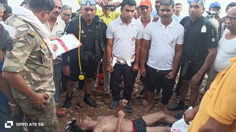 राखी जलाशय में डूबे 17 वर्षीय युवक का शव बरामद, SDRF की टीम ने 45 फीट गहराई में चलाया रेस्क्यू ऑपरेशन