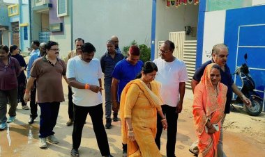 महापौर अलका बाघमार का वार्ड 57 और 58 में सघन निरीक्षण, सफाई और विकास कार्यों में तेजी लाने के निर्देश