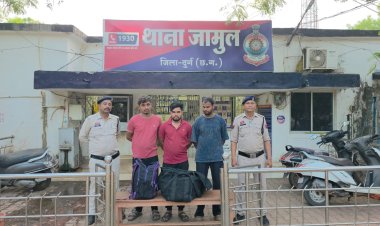 अवैध शराब कारोबार का भंडाफोड़, 242 पौवा शराब के साथ तीन आरोपी गिरफ्तार