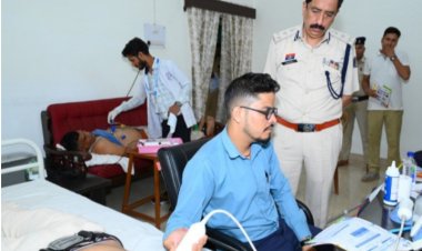 सीएएफ प्रथम बटालियन परिसर में लगा मेगा हेल्थ कैंप, 500 जवानों और परिजनों का हुआ स्वास्थ्य परीक्षण