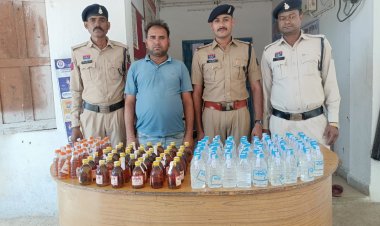 घोरारी में अवैध शराब कारोबार पर पुलिस का शिकंजा, 153 पौवा शराब के साथ आरोपी गिरफ्तार
