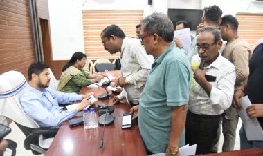 जनदर्शन में पहुंची विधवा महिला की गुहार, पट्टे की जमीन का चिन्हांकन कर कब्जा दिलाने की मांग