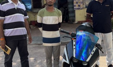 KTM बाइक चोरी के 24 घंटे के भीतर आरोपी गिरफ्तार