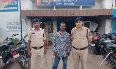 धारदार हथियार लहराकर लोगों को डरा रहा था युवक, सुपेला पुलिस ने किया गिरफ्तार