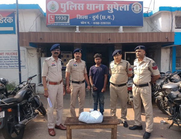 नेहरू नगर में गांजा बेचते युवक को पुलिस ने दबोचा,  2.30 किलो गांजा जब्त