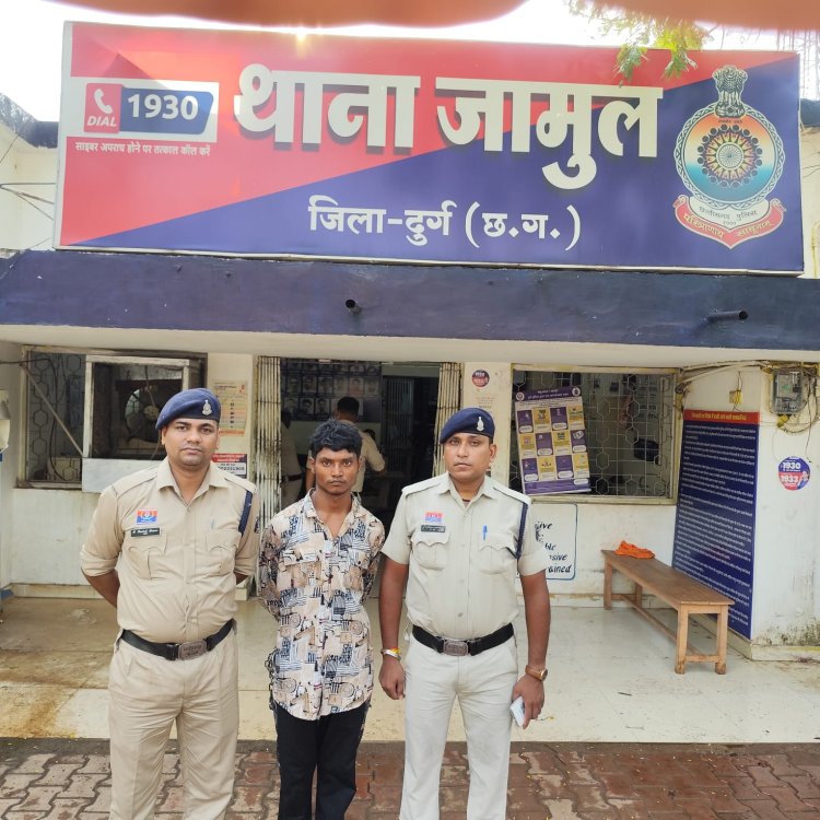 फैक्ट्री से केबल वायर चोरी करने वाला युवक गिरफ्तार, चोरी का सामान बरामद