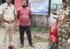 भिलाई स्टील प्लांट में स्क्रैप लोहा चोरी करने वाला आरोपी गिरफ्तार, 220 किलो स्क्रैप व स्कूटी जब्त