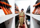 नवनियुक्त एसपी संदीप कुमार पटेल ने किया पुलिस लाइन का निरीक्षण, संसाधनों के बेहतर रखरखाव पर दिया जोर