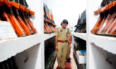 नवनियुक्त एसपी संदीप कुमार पटेल ने किया पुलिस लाइन का निरीक्षण, संसाधनों के बेहतर रखरखाव पर दिया जोर
