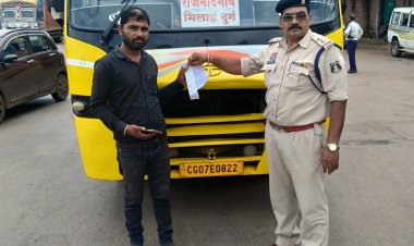 दुर्ग में पहली बार नशे में बस चलाने वाले चालक को जेल, ₹15 हजार जुर्माने के साथ 3 दिन की सजा