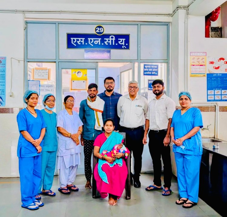 दुर्ग जिला अस्पताल में चमत्कार, 720 ग्राम के समयपूर्व नवजात को मिली नई जिंदगी