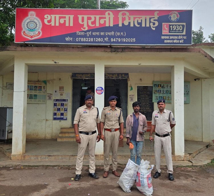 इंजीनियरिंग पार्क में शेड का ताला तोड़कर बिजली वायर चोरी, आरोपी गिरफ्तार