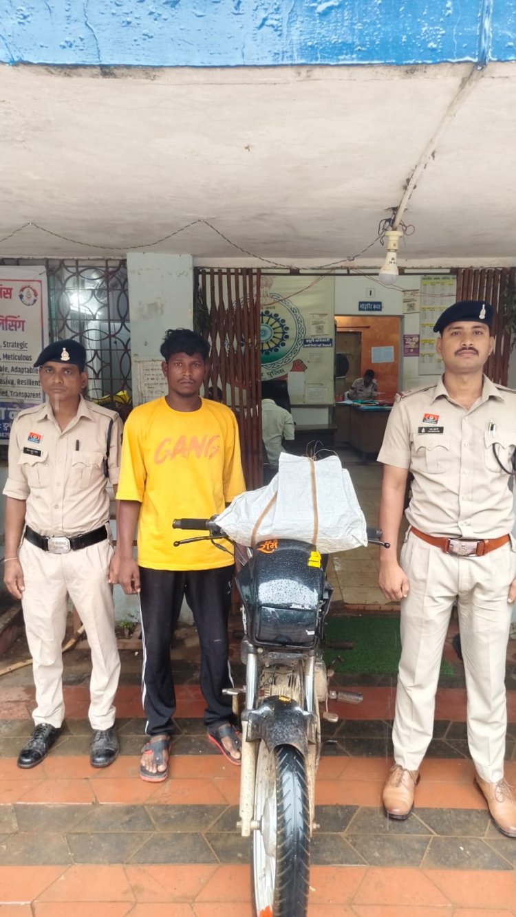 हथखोज से नेवई डैम तक गांजा बिक्री पर पुलिस का शिकंजा, 3.712 किलो गांजा जब्त