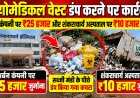 सब्जी मंडी के पीछे बायोमेडिकल वेस्ट डंप करने पर कार्रवाई, अर्बन कंपनी पर ₹25 हजार और शंकराचार्य अस्पताल पर ₹10 हजार जुर्माना