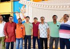वैशालीनगर कालीबाड़ी में 50वें दुर्गोत्सव की भव्य तैयारी, कोलकाता के कलाकार बना रहे आकर्षक पंडाल