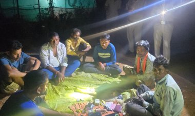 जुए के फड़ पर पुलिस की दबिश, 7 आरोपी गिरफ्तार; ₹1.08 लाख की सामग्री जब्त