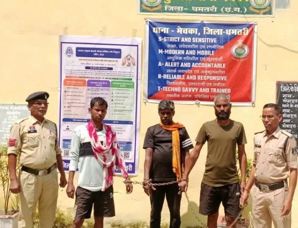 जंगल के रास्ते 32 गोवंश ओडिशा ले जा रहे थे, 3 आरोपी गिरफ्तार